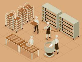 brood productie concept illustratie vector