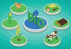 bio brandstof productie infographics vector