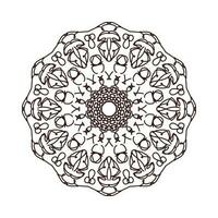 handgetekende mandala. decoratie in etnisch oosters doodle ornament vector