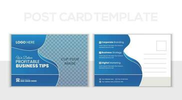 modern zakelijke ansichtkaart ontwerp. bedrijf ansichtkaart , evenement kaart, direct mail eddm, uitnodiging ontwerp sjabloon. vector
