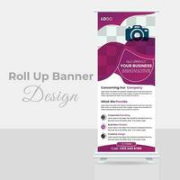 oprollen banner ontwerp vector