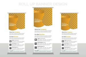 oprollen banner ontwerp vector