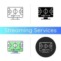 pictogram voor sportstreaming vector