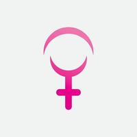 geslacht symbool logo van geslacht en gelijkheid van mannen en vrouwen vectorillustratie vector