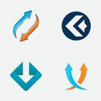 pijl logo sjabloon illustratie ontwerp vector