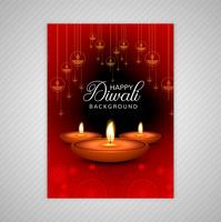 Leuke brochure voor diwali-sjabloon kleurrijke diwali vector