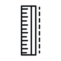 wiskunde onderwijs school wetenschap gereedschap maatregel heerser geometrie lijn en stijlicoon vector