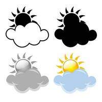 abstract modern partij zonnig weer silhouet illustratie vector