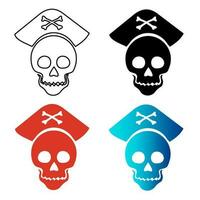 abstract piraterij silhouet illustratie vector