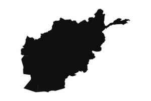 abstract silhouet afghanistan gemakkelijk kaart vector