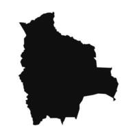 abstract silhouet Bolivia gemakkelijk kaart vector