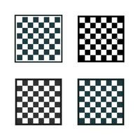 abstract leeg schaak bord silhouet illustratie vector