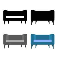 abstract sofa stoel silhouet illustratie vector