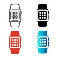 abstract SmartWatch silhouet illustratie vector