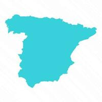 vector gemakkelijk kaart van Spanje land