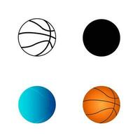 abstract basketbal silhouet illustratie vector