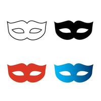 abstract onherkenbaar masker privacy silhouet illustratie vector