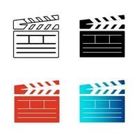 abstract film klepel silhouet illustratie vector