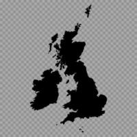 transparant achtergrond Verenigde koninkrijk gemakkelijk kaart vector