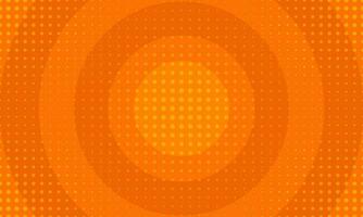 modern vlak stippel oranje achtergrond met cirkels vector