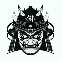 vector illustratie oni masker, Japans oni demon