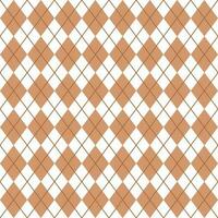 bruin en wit naadloos argyle patroon vector