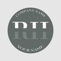 eerste rh logo brief monogram luxe hand- getrokken vector