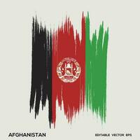 afghanistan vlag borstel vector illustratie, afghanistan vlag borstel beroerte