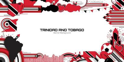 gelukkig onafhankelijkheid dag van Trinidad en tobago, illustratie achtergrond ontwerp, land thema vector