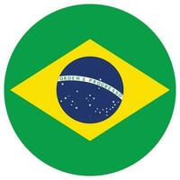 vlag van Brazilië. Brazilië vlag vorm geven aan. vector