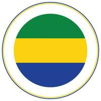 Gabon vlag ontwerp vorm geven aan. vlag van Gabon vorm vector
