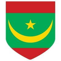 mauritania vlag ontwerp vorm geven aan. vlag van mauritania ontwerp vorm vector