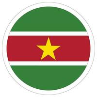 Suriname vlag ontwerp vorm geven aan. vlag van Suriname ontwerp vorm geven aan. vector