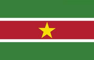 Suriname vlag ontwerp vorm geven aan. vlag van Suriname ontwerp vorm geven aan. vector