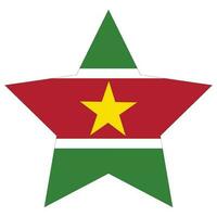 Suriname vlag ontwerp vorm geven aan. vlag van Suriname ontwerp vorm geven aan. vector