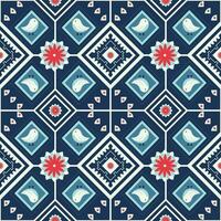 meetkundig etnisch patroon ontwerp voor Aziatisch kleding stof , kleding, kleding stof, batik, breigoed, borduurwerk, ikkat, pixel patroon. vector