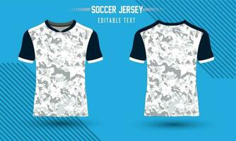 voetbal sport Jersey en t-shirt mockup ontwerp sjabloon vector