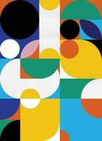 kleurrijk abstract achtergronden ontwerp. gemakkelijk meetkundig artwork met bewerkbare stoutmoedig blokken. Scandinavisch stijl. universeel abstract naadloos patroon voor behang, web of prints omslag, textiel. vector