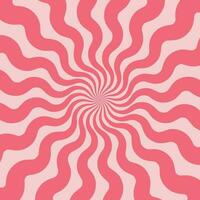 roze gebogen beweging kolken patroon achtergrond. spiraal draaikolk lijnen behang. vector illustratie.