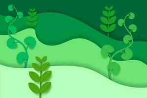 3d abstract achtergrond met groen papier besnoeiing vormen. vector ontwerp lay-out voor bedrijf presentaties