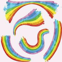 kleurrijk regenboog trots maand vector achtergrond. menselijk rechten verscheidenheid concept. lgbt individualiteit kunst evenement banier ontwerp. vector illustratie.