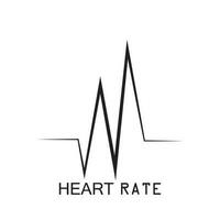 heartbeat pulse pictogram vector illustratie logo sjabloon