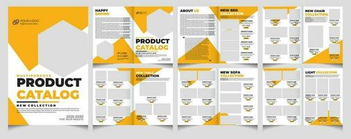 Product catalogus en catalogus sjabloon.catalogus ontwerp. vector