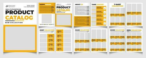 Product catalogus en catalogus sjabloon.catalogus ontwerp. vector
