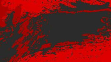 abstract helder rood lawaai grunge structuur in zwart achtergrond vector