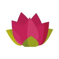 lotusbloem natuur decoratie geïsoleerd pictogram ontwerp vector