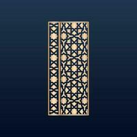 laser besnoeiing Islamitisch patroon - laser besnoeiing decoratief paneel reeks met kant patroon plein Sjablonen vector