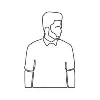 tekening Mens silhouet houding conceptuele vector