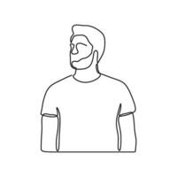 tekening Mens silhouet houding conceptuele vector