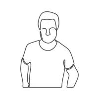 tekening Mens silhouet houding conceptuele vector